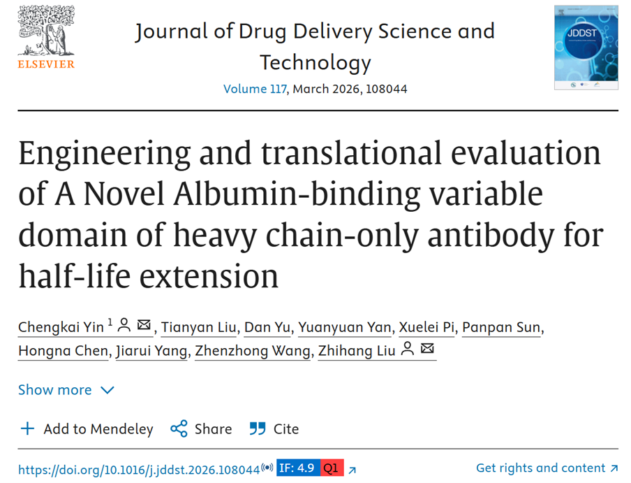 Engineering and Translational Evaluation of A Novel Albumin-binding Variable Domain of Heavy chain-only Antibody for Half-life Extension